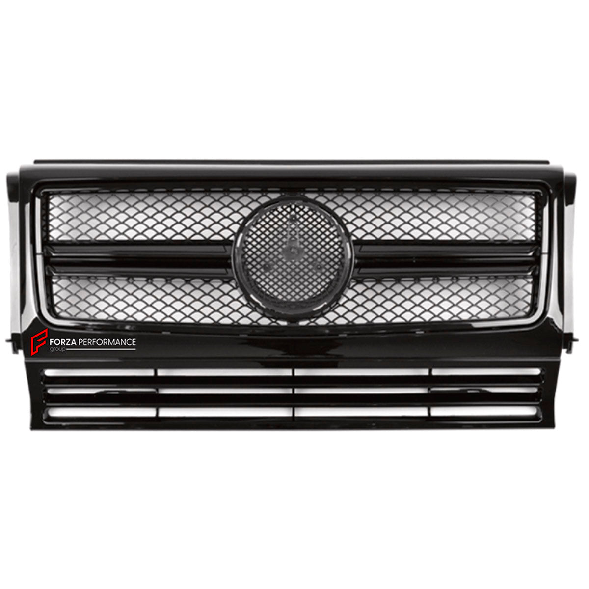 FRONT GRILLE for Mercedes-Benz G-Class W463 2008 - 2018
Set includes:

Front Grille
Material: Plastic

NOTE: Professional installation is required.
