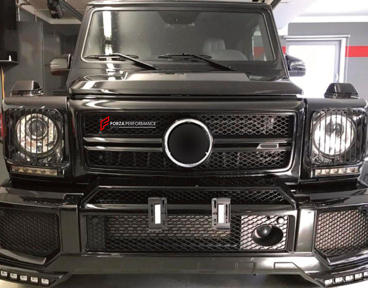 FRONT GRILLE for Mercedes-Benz G-Class W463 2008 - 2018
Set includes:

Front Grille
Material: Plastic

NOTE: Professional installation is required.