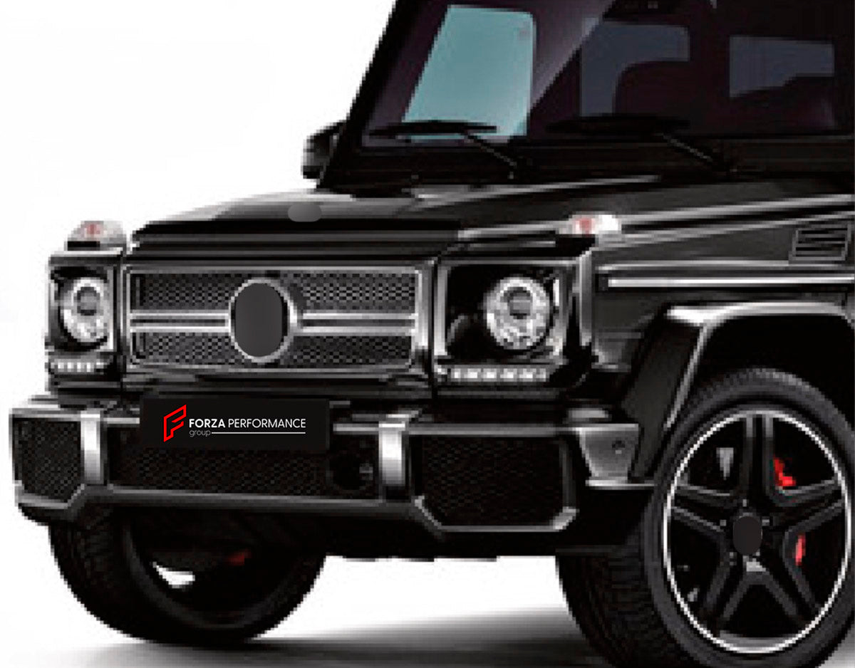 FRONT GRILLE for Mercedes-Benz G-Class W463 2008 - 2018
Set includes:

Front Grille
Material: Plastic

NOTE: Professional installation is required.