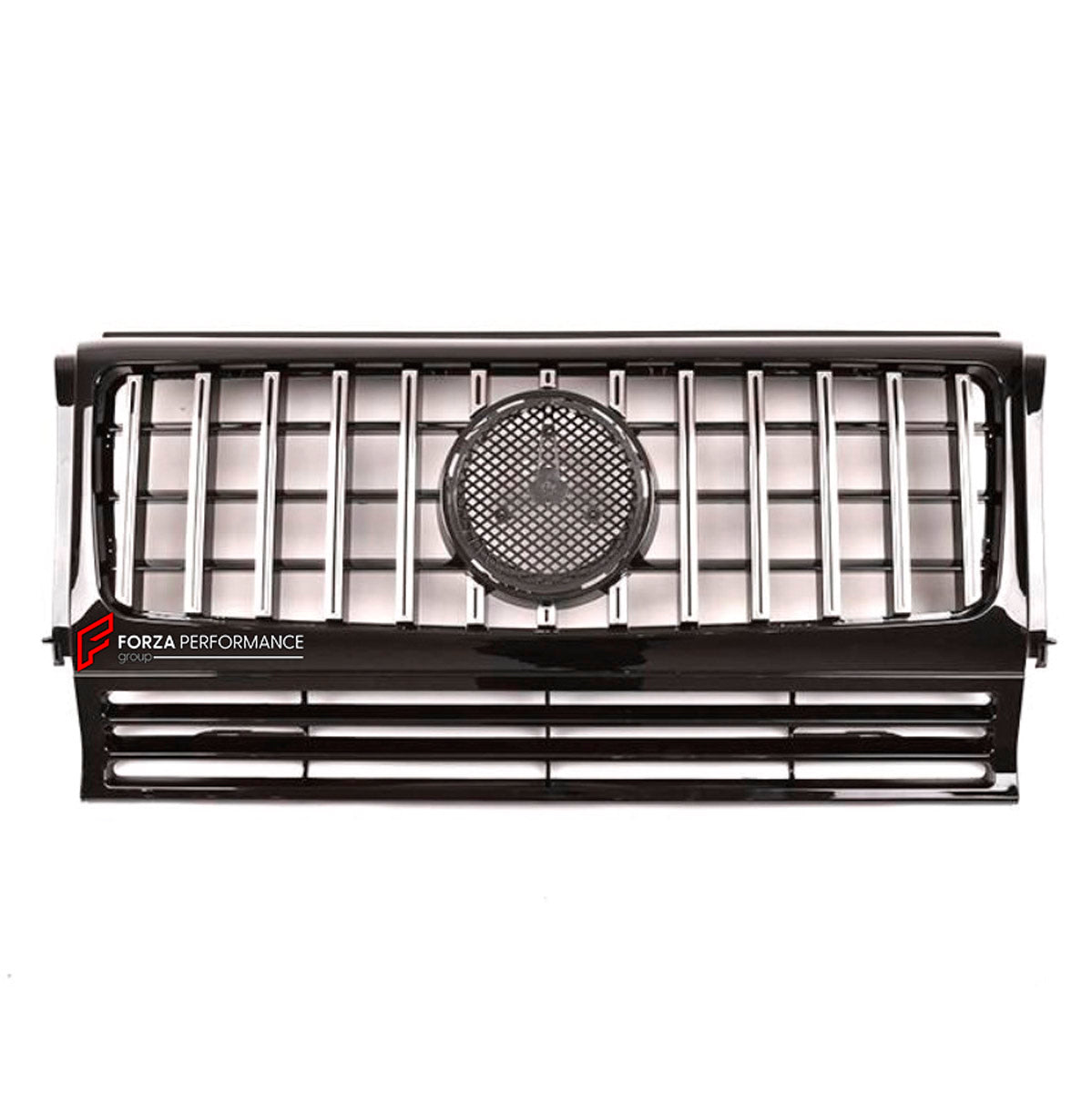 FRONT GRILLE for MERCEDES-BENZ G-CLASS W463 GT 2008 - 2018 FORZA PERFORMANCE custom fit GT Style

Set includes:
Front Grille

Material: Plastic

NOTE: Professional installation is required.