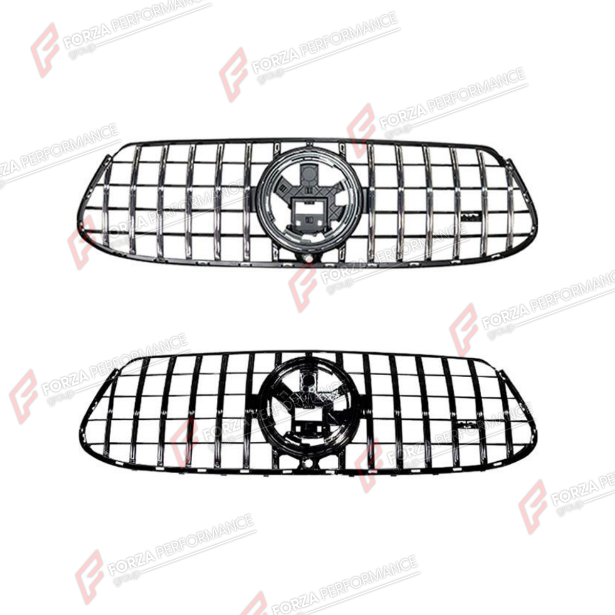 FRONT GRILLE for MERCEDES-BENZ GLE-CLASS AMG V167 GLE63 2020 - 2023 FORZA PERFORMANCE custom fit GLE63 AMG Style

Set includes:
Front Grille

Material: Plastic

NOTE: Professional installation is required.