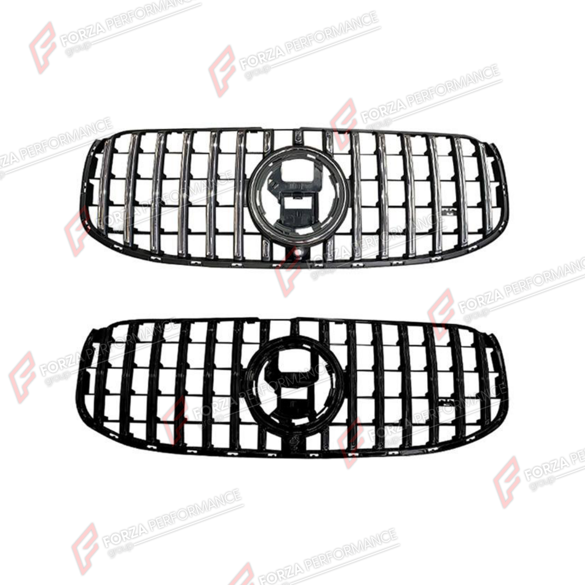 FRONT GRILLE for MERCEDES-BENZ GLS-CLASS AMG X167 GLS63 2020 - 2023 FORZA PERFORMANCE custom fit GLS63 AMG Style

Set includes:
Front Grille

Material: Plastic

NOTE: Professional installation is required.