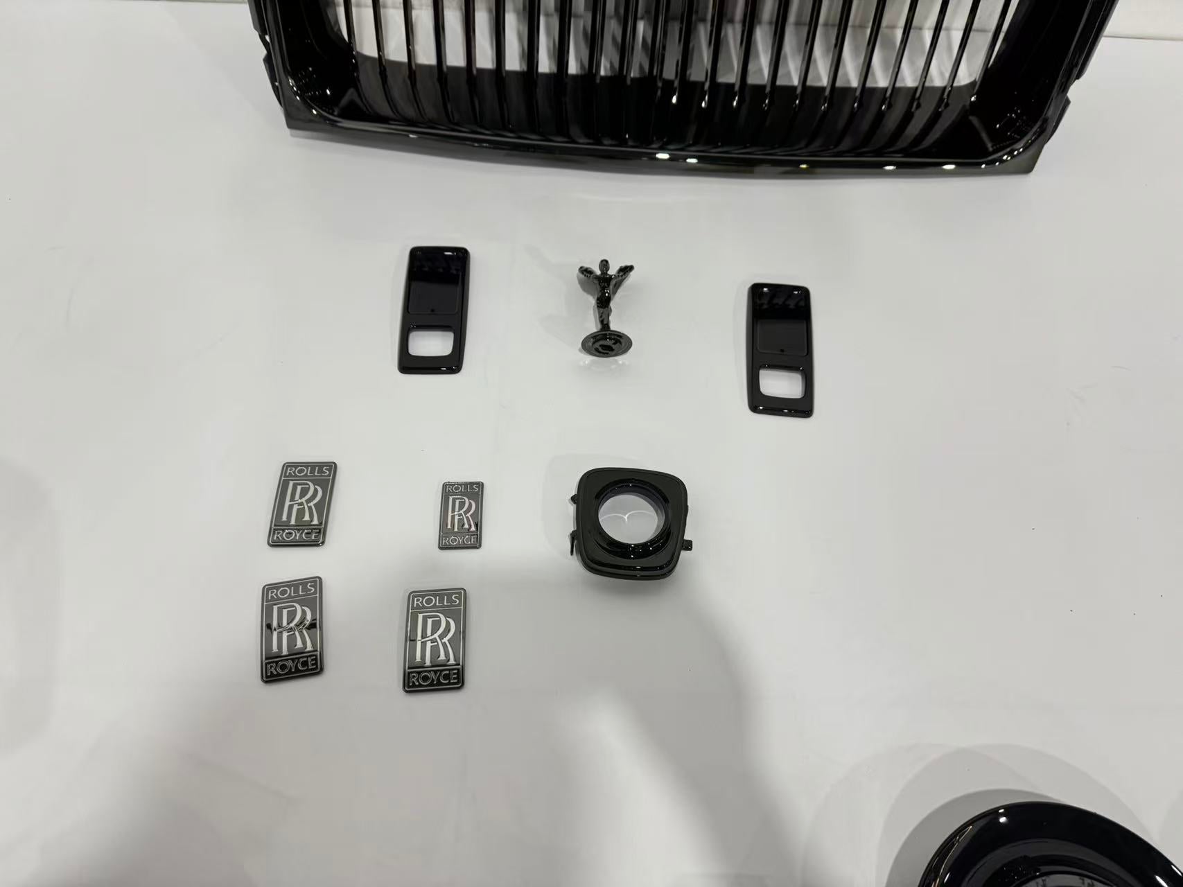 FRONT GRILLE for ROLLS ROYCE WRAITH 2013 - 2023

Set includes:

Grille

Material: Plastic&nbsp;


NOTE: Need to reuse OEM frame plastic bracket. Professional installation is required.&nbsp;