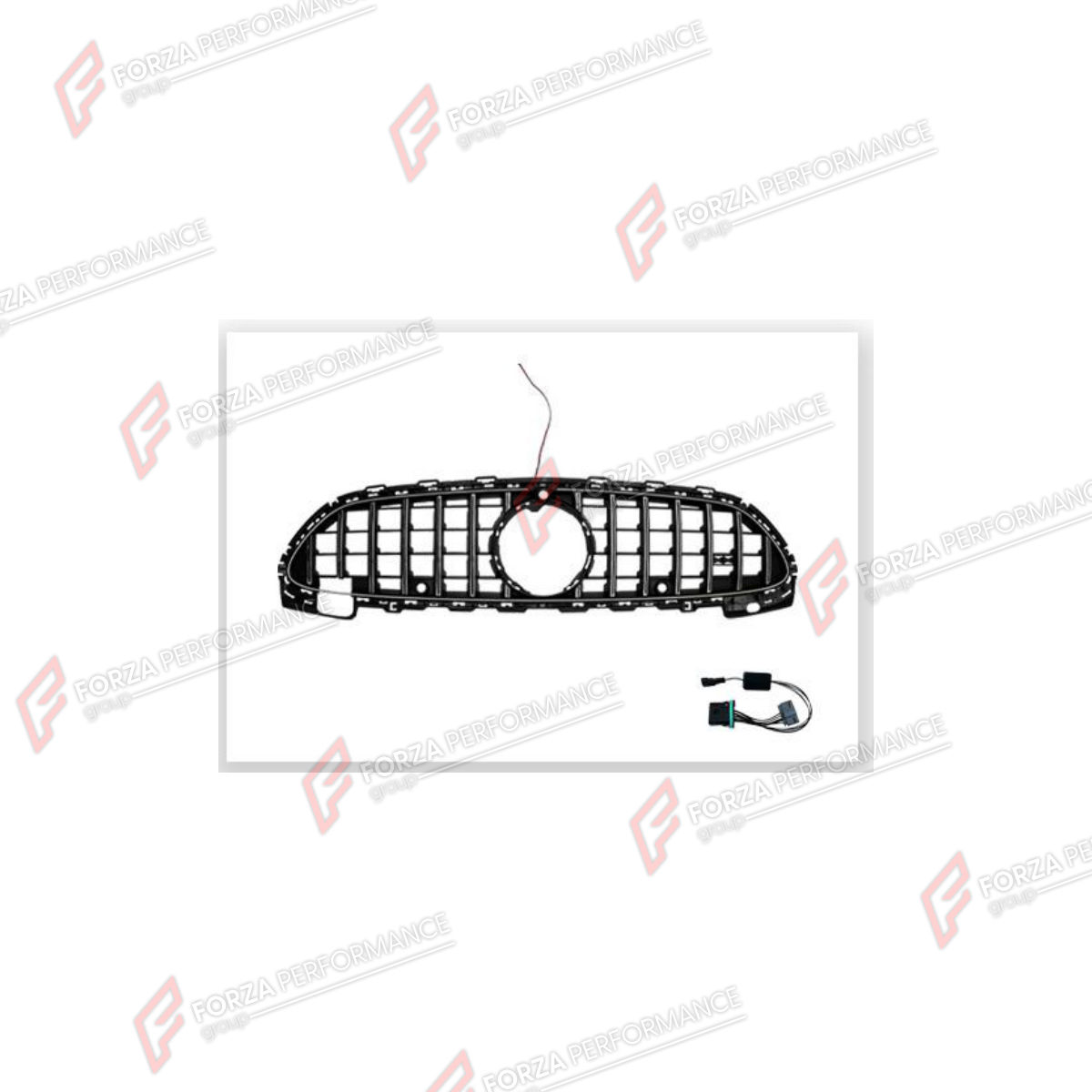 FRONT GRILLE WITH LED LIGHTS for MERCEDES-BENZ C-CLASS W206 2021+

Set includes:
Front Grille
LED Lights

Material: Plastic

NOTE: Professional installation is required.