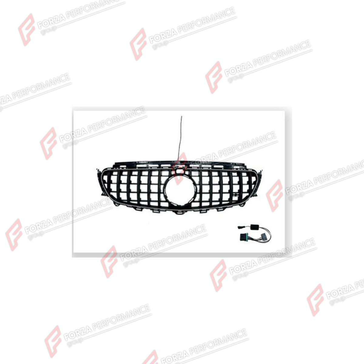FRONT GRILLE WITH LED LIGHTS for MERCEDES-BENZ E-CLASS W213 2016 - 2020

Set includes:
Front Grille
LED Lights

Material: Plastic

NOTE: Professional installation is required.