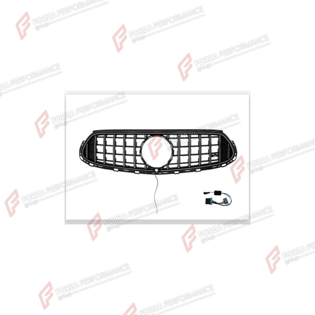 FRONT GRILLE WITH LED LIGHTS for MERCEDES-BENZ GLC-CLASS X254 2022 - 2026

Set includes:
Front Grille
LED Lights

Material: Plastic

NOTE: Professional installation is required.