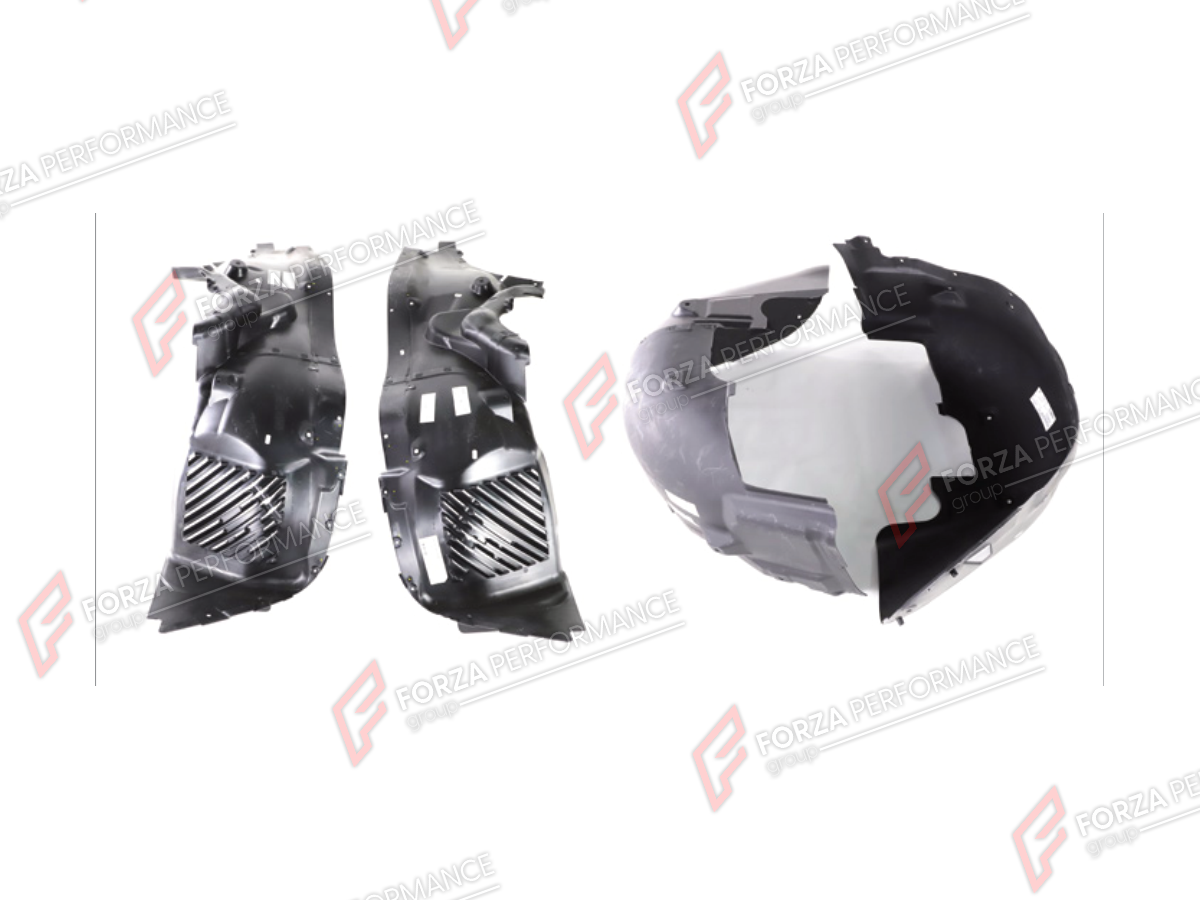 FRONT INNER FENDER LINERS for MERCEDES-BENZ G-CLASS W464 4X4 2019 - 2024

Set includes:
Front Inner Fender Liners

Material: Plastic

NOTE: Professional installation is required.