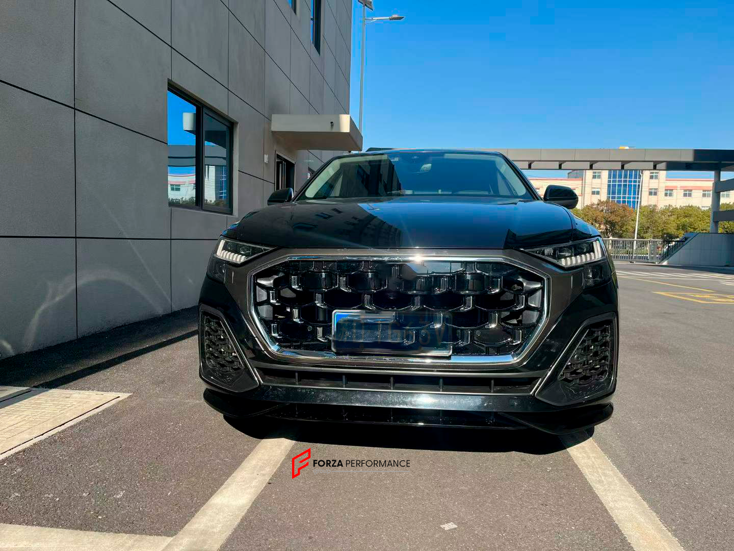 FRONT LIP ADD-ON for AUDI Q8 4M FACELIFT 2025+