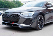 Front Lip And Front Grille for Audi RS3 8Y Facelift 2024+
Set includes:

Front Lip
Front Grille
Material: Plastic

NOTE: Professional installation is required.