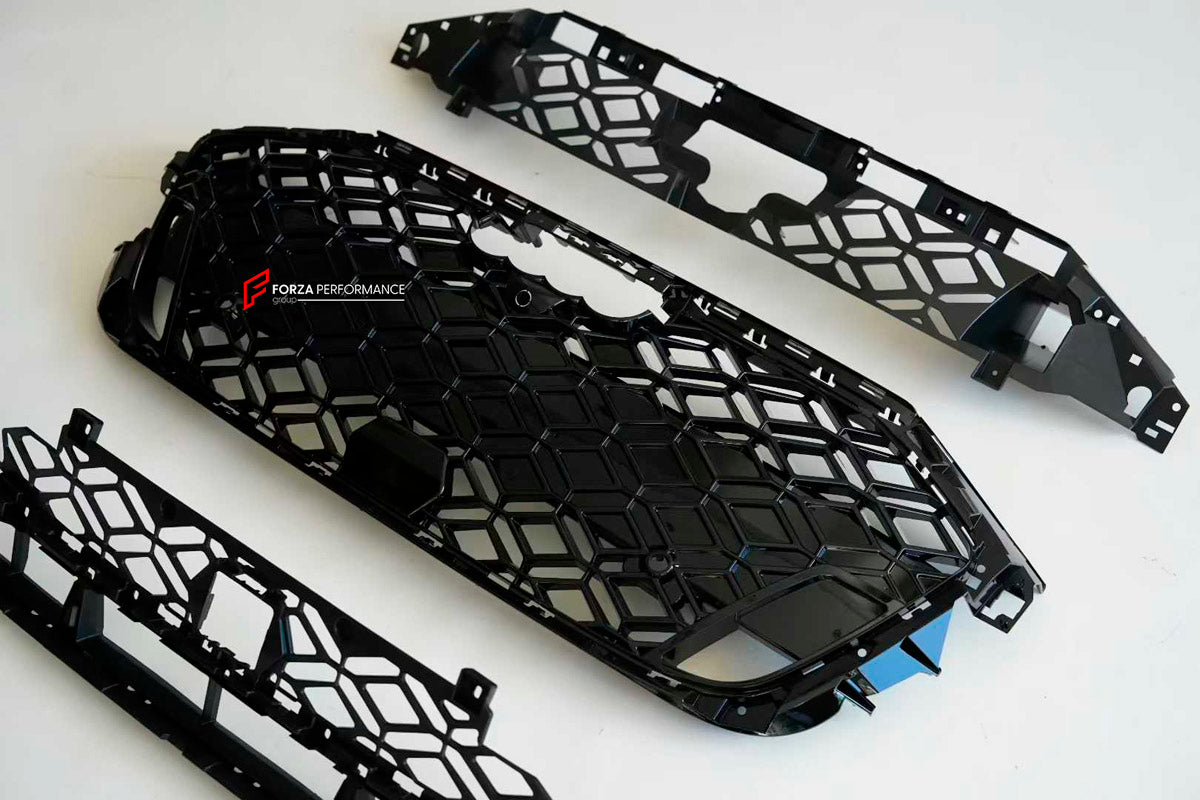 Front Lip And Front Grille for Audi RS3 8Y Facelift 2024+
Set includes:

Front Lip
Front Grille
Material: Plastic

NOTE: Professional installation is required.