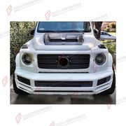 FRONT LIP for MERCEDES-BENZ G-CLASS W464 G500 2019 - 2024

Set includes:
Front Lip

Material: Plastic

NOTE: Professional installation is required.