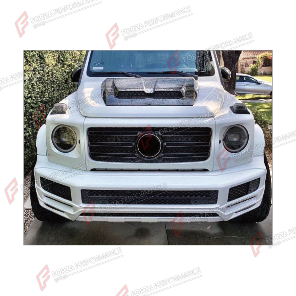 FRONT LIP for MERCEDES-BENZ G-CLASS W464 G500 2019 - 2024

Set includes:
Front Lip

Material: Plastic

NOTE: Professional installation is required.