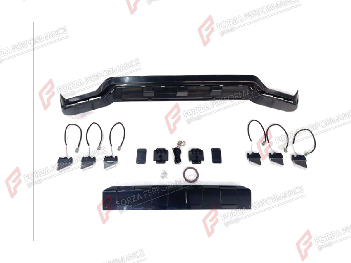 FRONT LIP for MERCEDES-BENZ G-CLASS W465 G63 2025+ FORZA PERFORMANCE custom fit BA Style

Set includes:
Front Lip

Material: Plastic

NOTE: Professional installation is required.