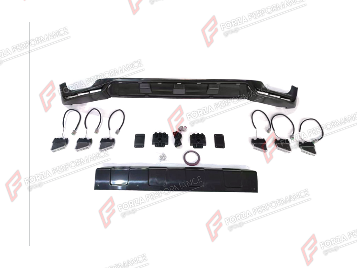 FRONT LIP for MERCEDES-BENZ G-CLASS W465 G500 2025+ FORZA PERFORMANCE custom fit BA Style

Set includes:
Front Lip

Material: Plastic

NOTE: Professional installation is required.