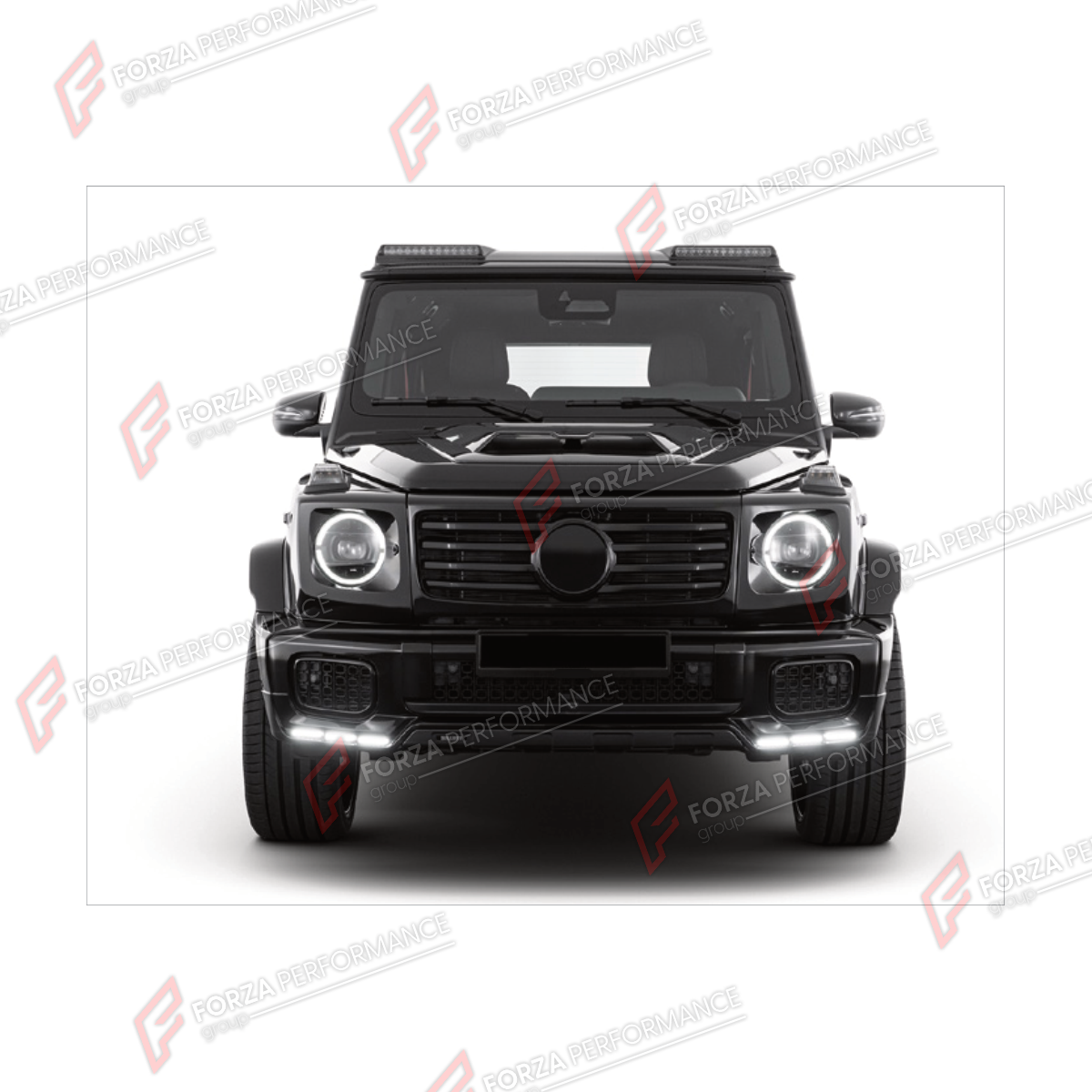 FRONT LIP for MERCEDES-BENZ G-CLASS W465 G500 2025+ FORZA PERFORMANCE custom fit BA Style

Set includes:
Front Lip

Material: Plastic

NOTE: Professional installation is required.