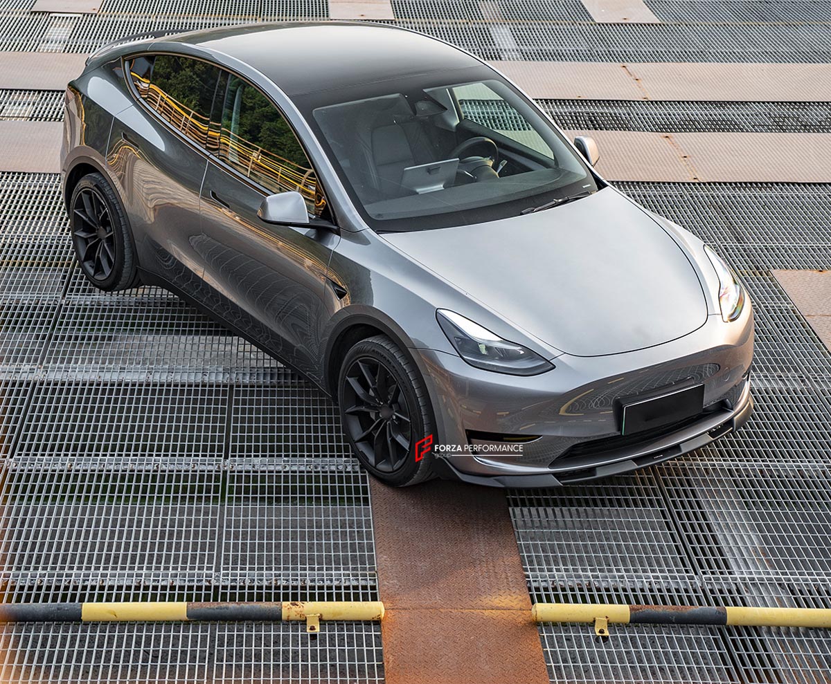 FRONT LIP for TESLA MODEL Y 2020 - 2025
Set includes:

Front Lip
Material: Plastic

NOTE: Professional installation is required.