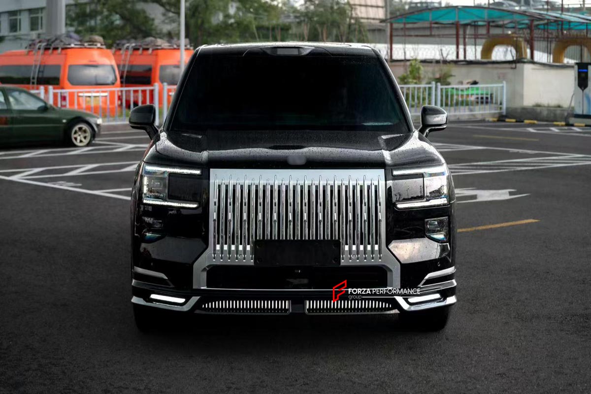 FRONT LIP REAR DIFFUSER for ZEEKR 9X 2025+
Set includes:

Front Lip
Rear Diffuser
Material: Plastic

NOTE: Professional installation is required.