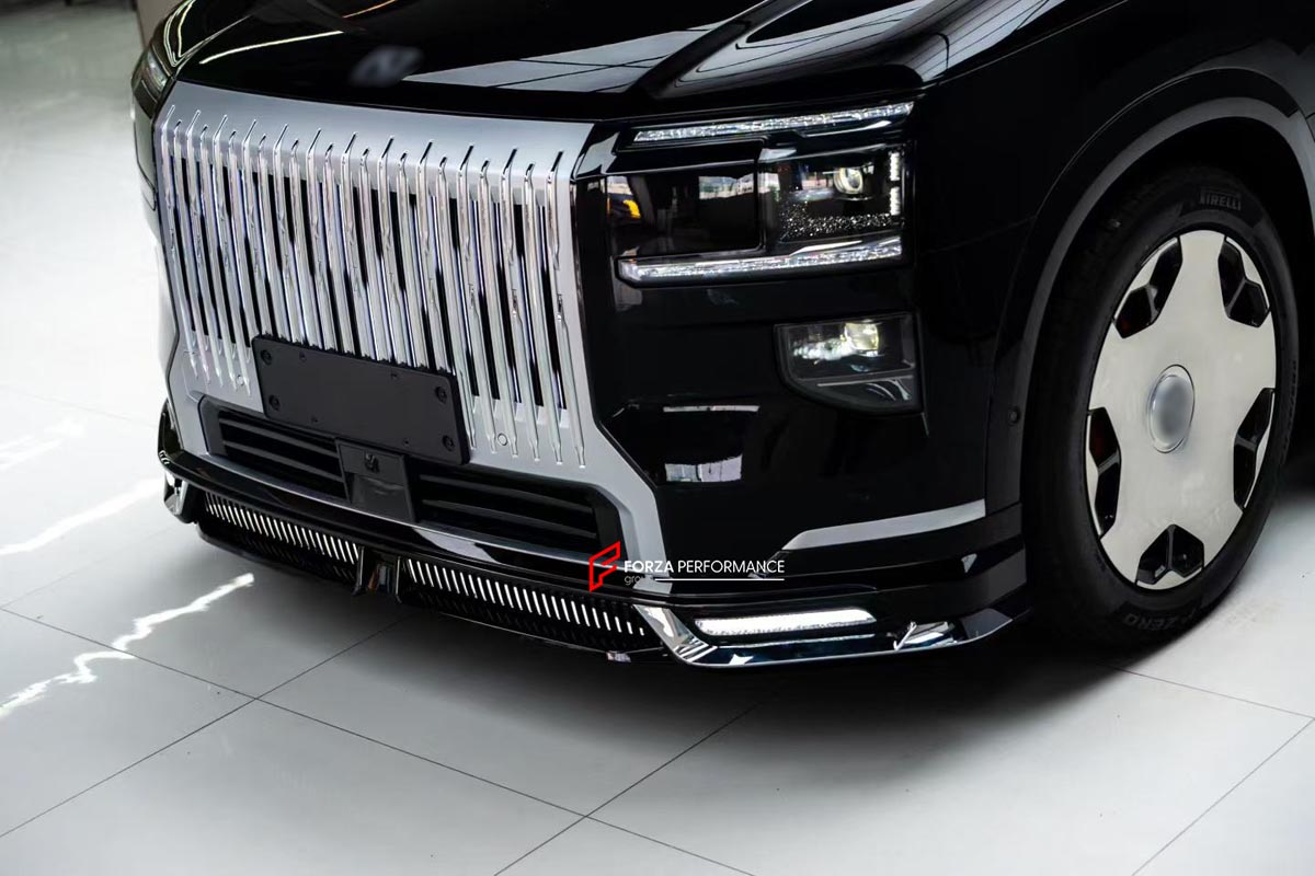 FRONT LIP REAR DIFFUSER for ZEEKR 9X 2025+
Set includes:

Front Lip
Rear Diffuser
Material: Plastic

NOTE: Professional installation is required.