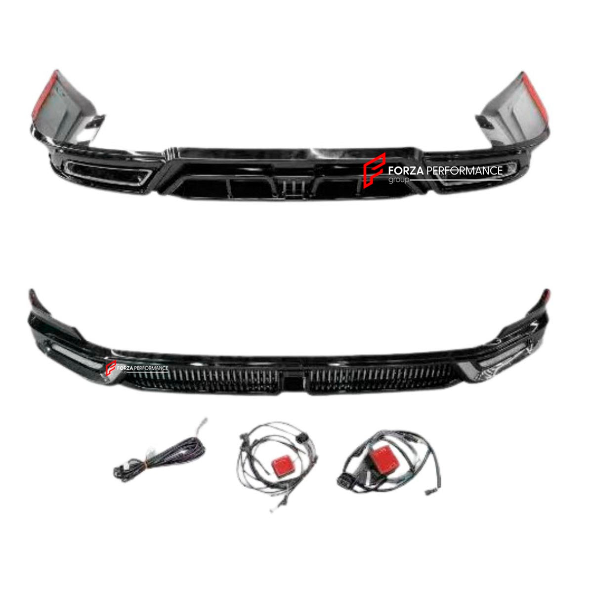 FRONT LIP REAR DIFFUSER for ZEEKR 9X 2025+
Set includes:

Front Lip
Rear Diffuser
Material: Plastic

NOTE: Professional installation is required.