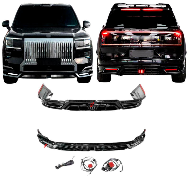 FRONT LIP REAR DIFFUSER for ZEEKR 9X 2025+