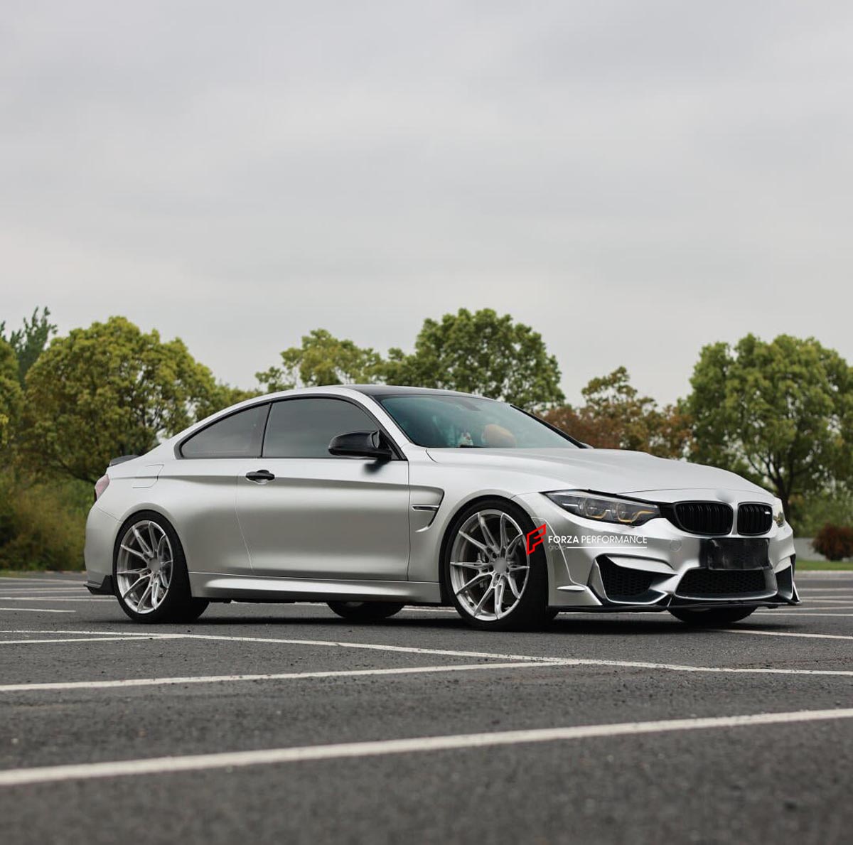 FRONT LIP REAR DIFFUSER REAR SPOILER for BMW M3 M4 F80 F82 F83 2014 - 2020 FORZA PERFORMANCE Custom fit Dry Carbon VTEN Design Style
Set includes:

Front Lip
Rear Diffuser
Rear Spoiler
Material: Plastic

NOTE: Professional installation is required.