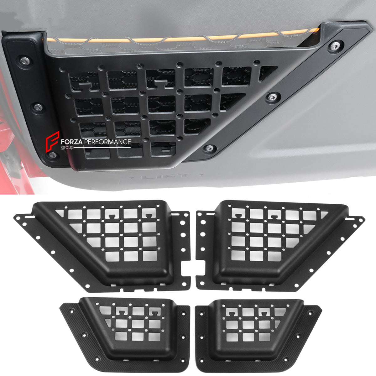FRONT REAR DOORS STORAGE POCKETS ORGANIZER BOX for FORD BRONCO 2021+



Set includes:

Door Storage Box

Material: Plastic

Note: Professional installation is required.

Contact us for pricing
