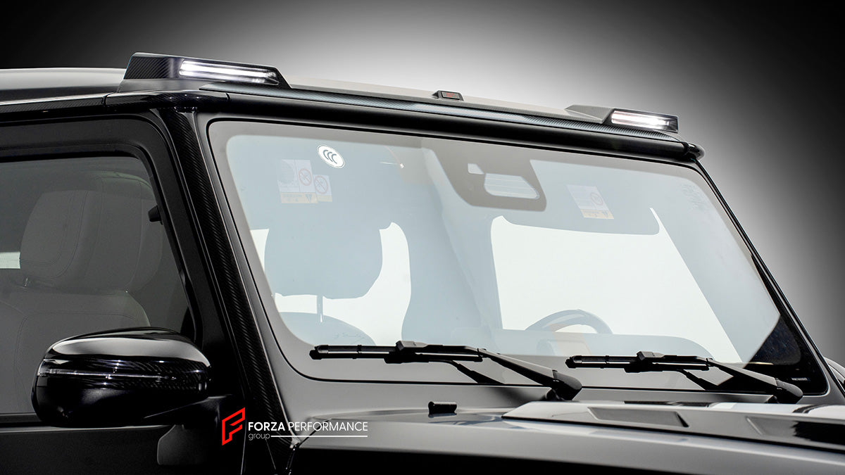 FRONT ROOF LED BAR for MERCEDES BENZ AMG G63 W465 G350 G500 G550 AMG G63 2024+

Set includes:

Led Bar

Material: Dry carbon