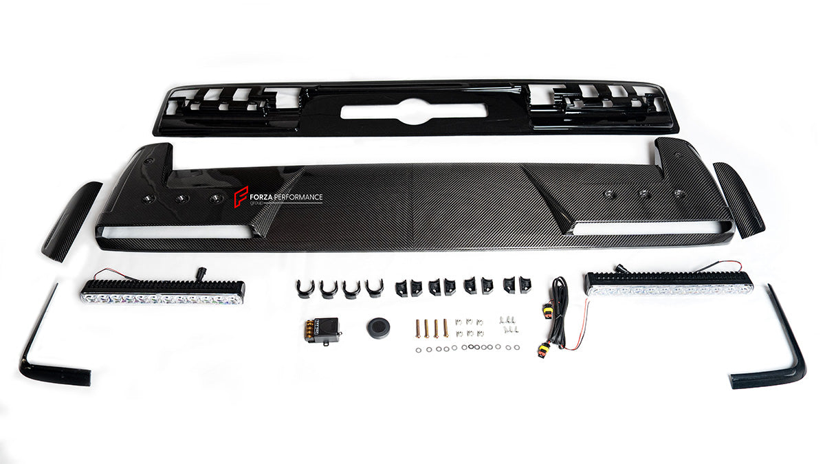 FRONT ROOF LED BAR for MERCEDES BENZ AMG G63 W465 G350 G500 G550 AMG G63 2024+

Set includes:

Led Bar

Material Dry carbon