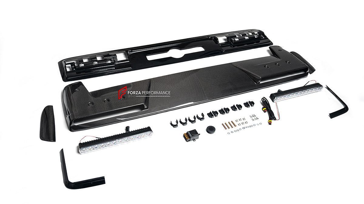 FRONT ROOF LED BAR for MERCEDES BENZ AMG G63 W465 G350 G500 G550 AMG G63 2024+

Set includes:

Led Bar

Material Dry carbon
