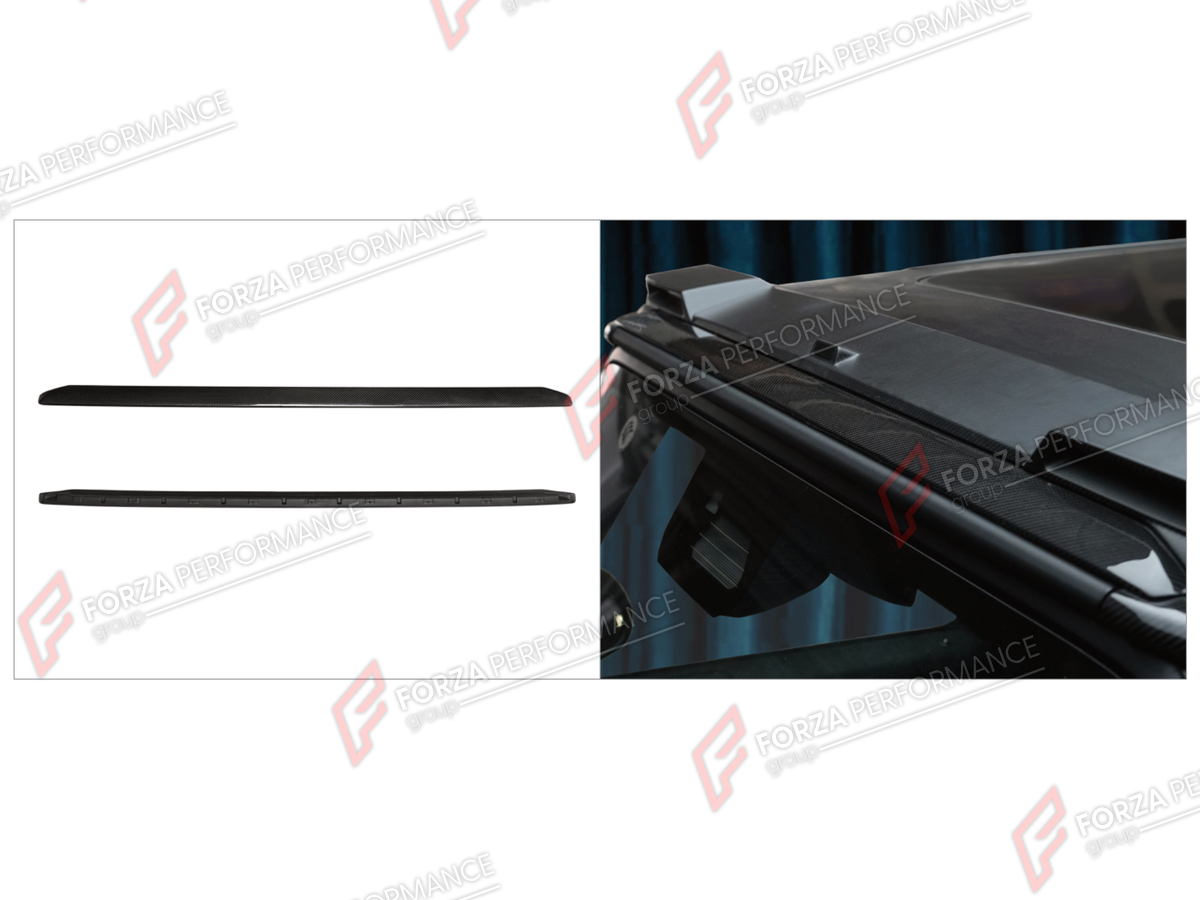 FRONT ROOF TRIM STRIP for MERCEDES-BENZ G-CLASS W465 G63 2025+

Set includes:
Front Roof Trim Strip With Noise Reduction And Drag Reduction

Material: Plastic

NOTE: Professional installation is required.