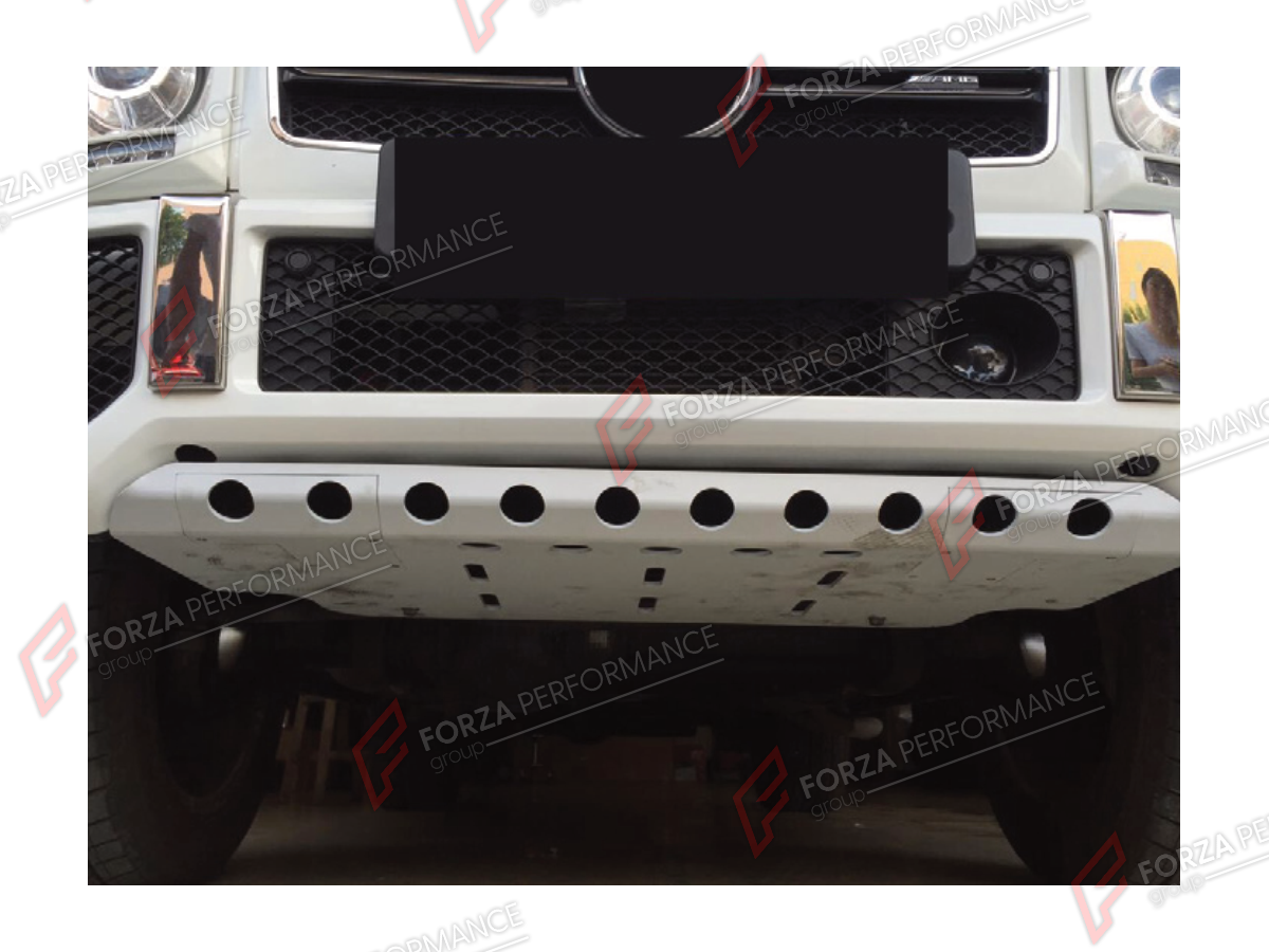 FRONT SKID PLATE for MERCEDES-BENZ G-CLASS W463 2008 - 2018

Set includes:
Front Skid Plate

Material: Titanium

NOTE: Professional installation is required. Only 350D Can't Fit.
