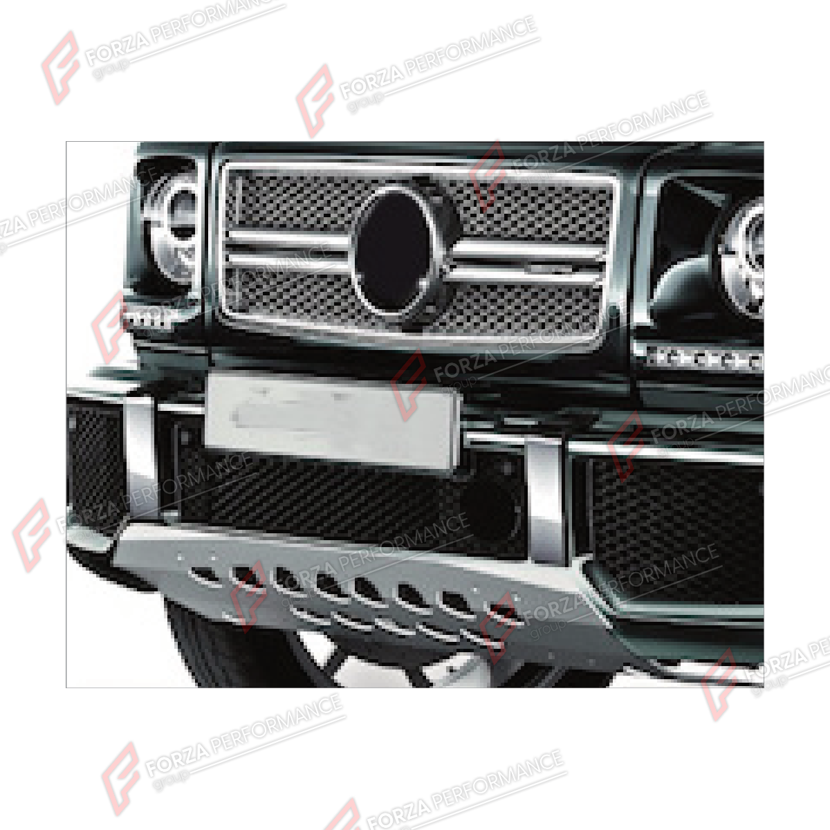 FRONT SKID PLATE for MERCEDES-BENZ G-CLASS W463 G63 G65 4X4 2008 - 2018

Set includes:
Front Skid Plate

Material: Aluminum

NOTE: Professional installation is required.