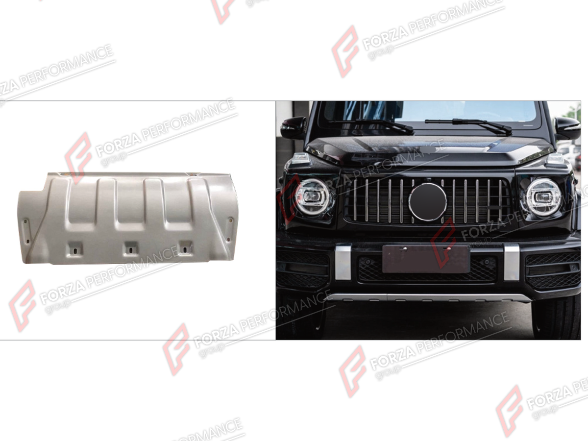 FRONT SKID PLATE for Mercedes-Benz G-Class W464 G63 2019 - 2024
Set includes:

Front Skid Plate
Material: Plastic, Aluminum, Titanium

NOTE: Professional installation is required.