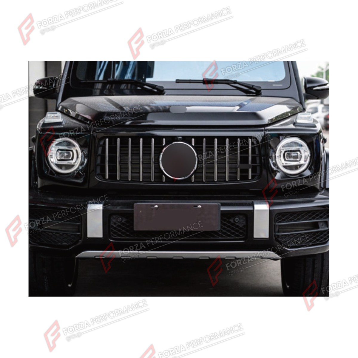 FRONT SKID PLATE for Mercedes-Benz G-Class W464 G63 2019 - 2024
Set includes:

Front Skid Plate
Material: Plastic, Aluminum, Titanium

NOTE: Professional installation is required.