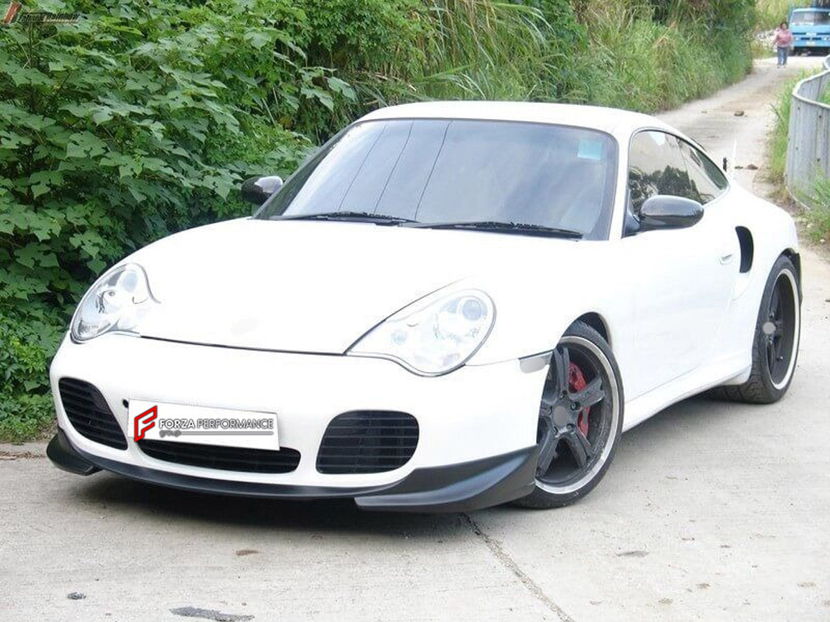 Front Lip for Porsche 996 Turbo
Set includes:

Front Lip
NOTE: Professional installation is required.