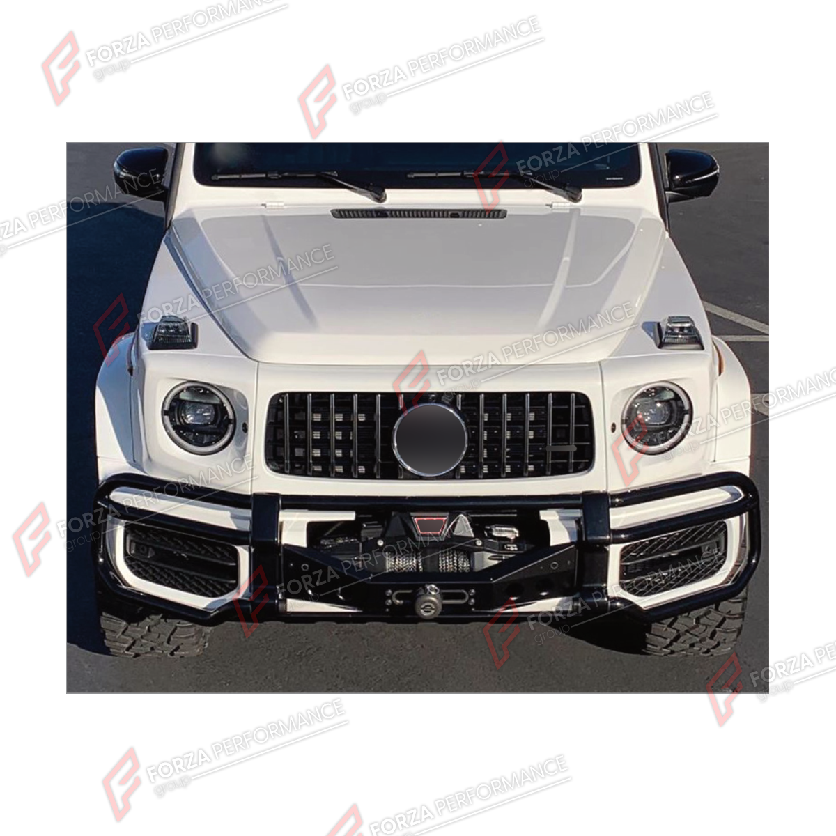 FRONT WINCH for Mercedes-Benz G-Class W464 G63 G500 2019 - 2024
Set includes:

Front Winch
Material: Plastic, Stainless Steel, Aluminium

NOTE: Professional installation is required.