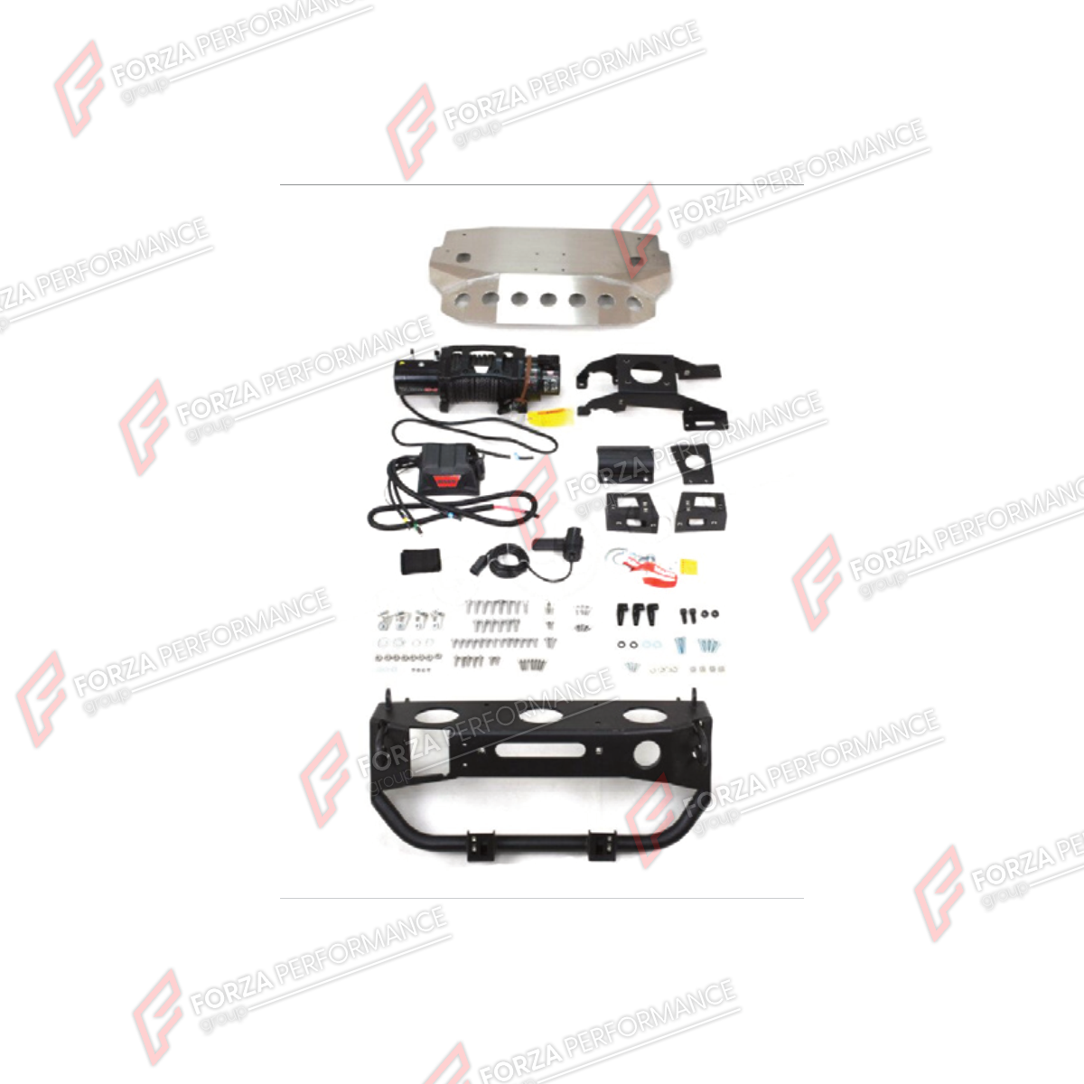 FRONT WINCH WITH MOTOR AND WIRES for Mercedes-Benz G-Class W463 2008 - 2018
Set includes:

Front Winch With Motor And Wires
Front Bumper Bull Bar
Front Skid Plate
Material: Plastic, Stainless Steel, Aluminium, Titanium

NOTE: Professional installation is required.
