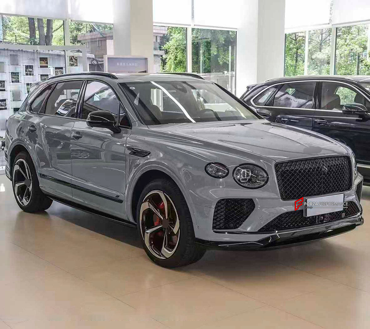 CARBON BODY KIT for BENTLEY BENTAYGA FACELIFT 2020+

Set includes:

Front Lip
Side Skirts
Roof Spoiler
Rear Diffuser
Material: Dry Carbon + Plastic

Note: Professional installation is required.