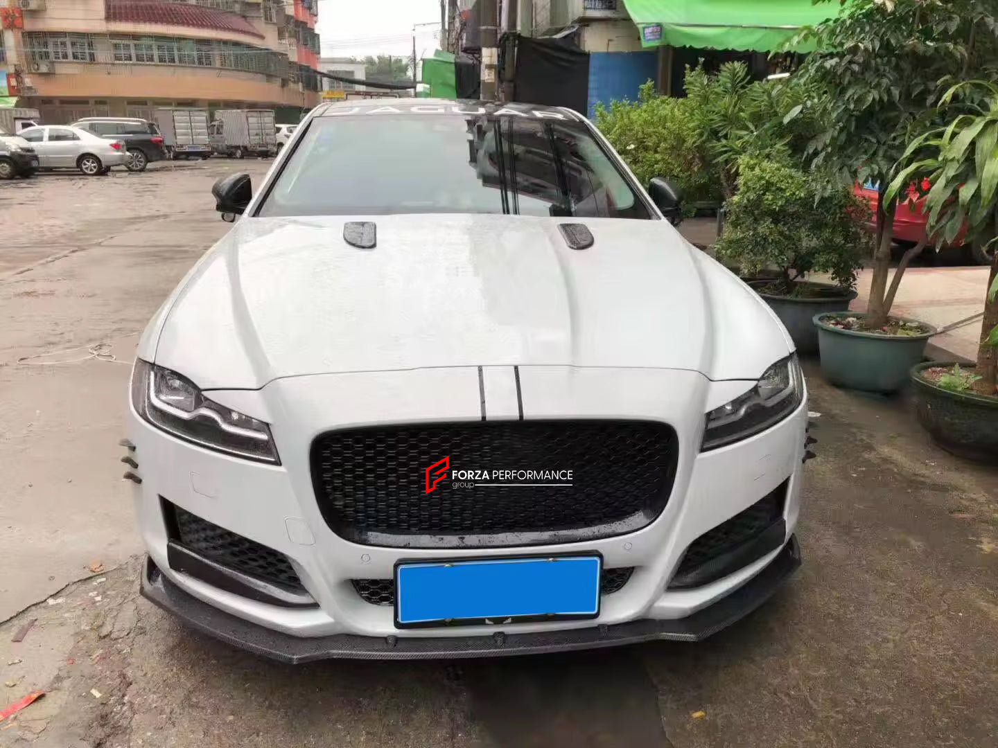 Carbon Fiber Front Lip for Jaguar XF 2016 - 2019