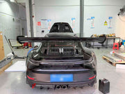 FULL CARBON SHELL REPLACEMENT PARTS for PORSCHE 911 992.1 GT3 RS 2019 - 2025
Set includes:

Front Lip
Front Bumper
Hood Bonnet
Front Fenders
Side Skirts
Doors
Quarter Panel
Engine Lid
Rear Duck Spoiler
Rear Bumper
Rear Diffuser
Rear Wing Spoiler
Material: Dry Carbon

NOTE: Professional installation is required.