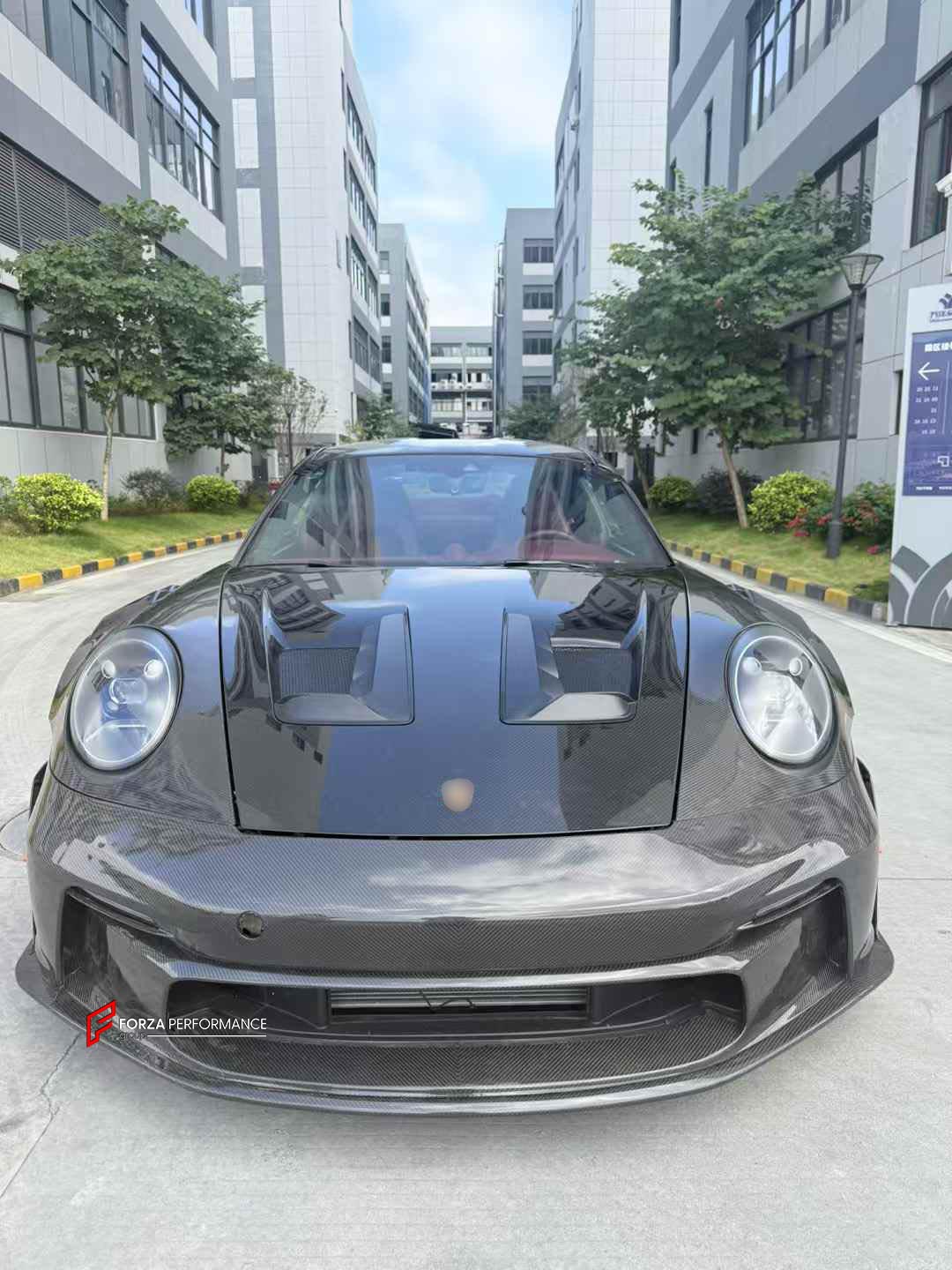 FULL CARBON SHELL REPLACEMENT PARTS for PORSCHE 911 992.1 GT3 RS 2019 - 2025
Set includes:

Front Lip
Front Bumper
Hood Bonnet
Front Fenders
Side Skirts
Doors
Quarter Panel
Engine Lid
Rear Duck Spoiler
Rear Bumper
Rear Diffuser
Rear Wing Spoiler
Material: Dry Carbon

NOTE: Professional installation is required.