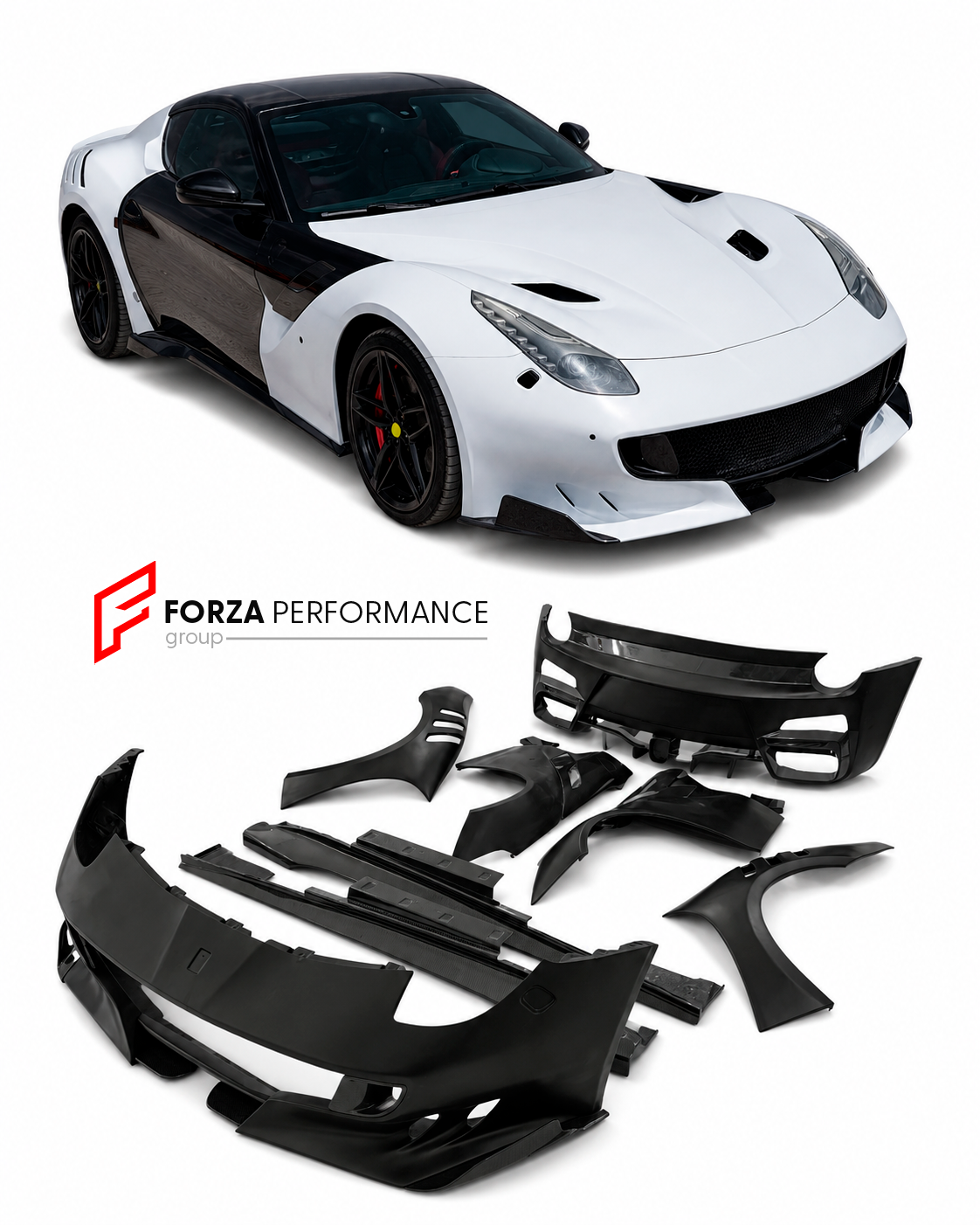 CONVERSION FULL DRY CARBON BODY KIT FOR FERRARI F12 TDR 2015-2017