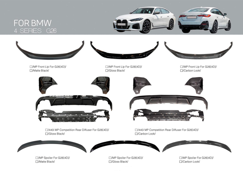 M-PERFORMANCE SOFT KIT for BMW 4-SERIES G26