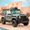 G63 MINI STYLE WIDE BODY KIT FOR SUZUKI JIMNY JB64 

Body kit includes: 

Front Lip
Front Bumper

Front Grille

Headlights
Turn Signal Lights
Hood/Bonnet
Roof LED DRL Lights
Wide Fender Flares

Spare Wheel Cover
Tail Lights
Exhaust Tips

Offroad kit includes:

Roof Rack
Side Window Protection
Escape Board
Escape Board Base
Shovel
Ice Axe
Side Step
Rear Bumper Guard