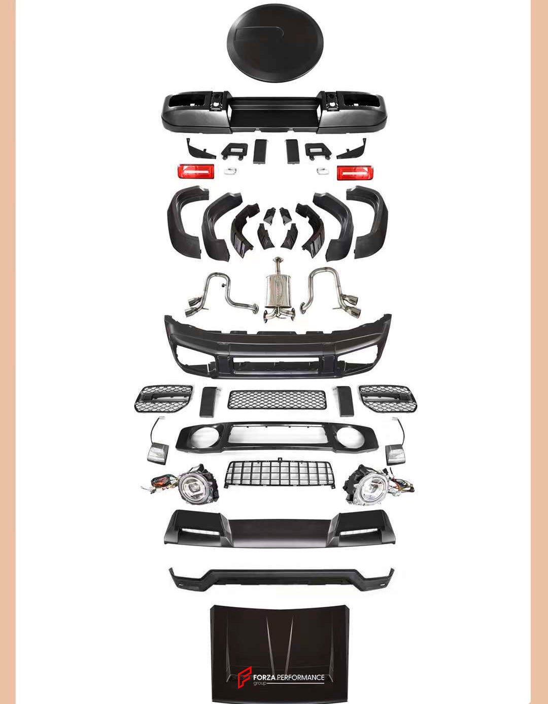 G63 MINI STYLE WIDE BODY KIT FOR SUZUKI JIMNY JB64