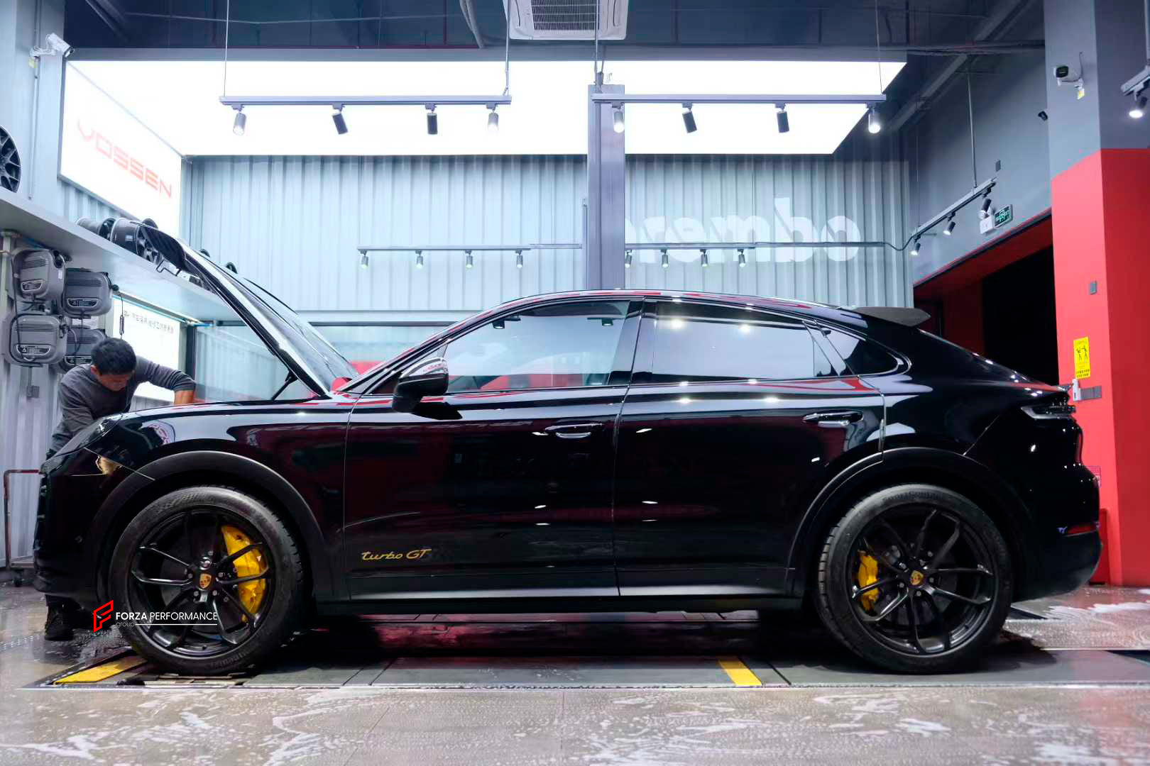 We manufacture premium quality carbon ceramic brakes discs rotors for PORSCHE CAYENNE TURBO GT COUPE 9YB 2018+ in any size

Specification:

Authentic Akebono 10 Pot Front Brake Calipers
Genuine Porsche 4 pot Rear Brake Calipers
Front disc: 420 mm, thickness 40 mm

Rear disc: 410 mm, thickness 32 mm
Material: Carbon Ceramic ( C / SiC) rings, Aluminium hat / bell

Includes: Carbon ceramic brake disсs / rotors, brake pads, brackets for calipers, hoses.

Fitment: Direct Bolt-On replace OE IRON

BRAKE DISCS ROTO