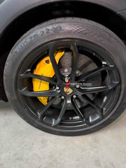 We manufacture premium quality carbon ceramic brakes discs rotors for PORSCHE CAYENNE TURBO GT COUPE 9YB 2018+ in any size

Specification:

Authentic Akebono 10 Pot Front Brake Calipers
Genuine Porsche 4 pot Rear Brake Calipers
Front disc: 420 mm, thickness 40 mm

Rear disc: 410 mm, thickness 32 mm
Material: Carbon Ceramic ( C / SiC) rings, Aluminium hat / bell

Includes: Carbon ceramic brake disсs / rotors, brake pads, brackets for calipers, hoses.

Fitment: Direct Bolt-On replace OE IRON

BRAKE DISCS ROTO