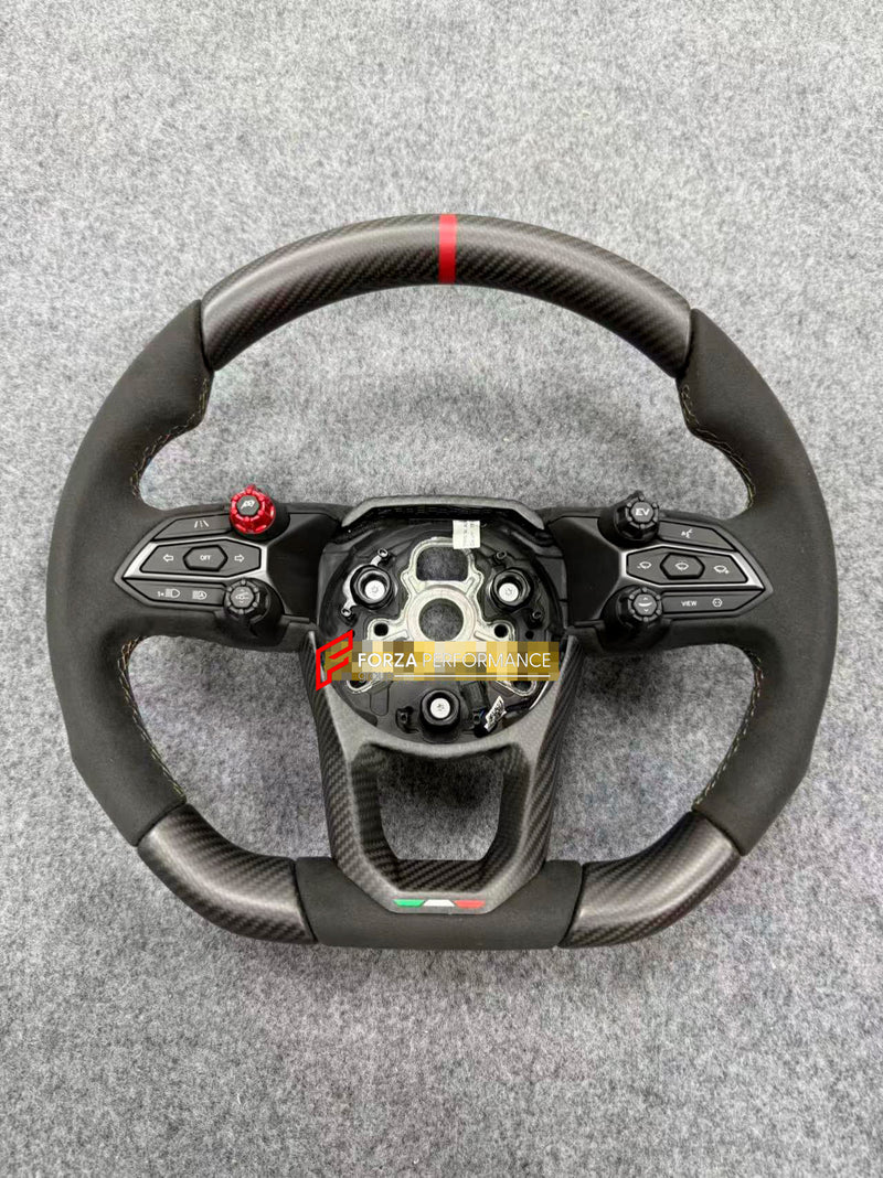 GENUINE LAMBORGHINI CARBON ALCANTARA STEERING WHEEL for LAMBORGHINI REVUELTO 2023+
