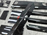 


GENUINE OEM DRY CARBON INTERIOR PARTS FOR ROLLS-ROYCE WRAITH | DAWN

Set includes:

Dashboard Panel Trim
Gear Shift Panel Trim
Door Hundle Button Panel

Material: Dry Carbon

Note: Professional installation is required.

Why “Contact Us for Pricing”?

We don’t display fixed prices because our goal is to offer you the most competitive deal possible. Product costs often decrease over time, and by requesting a quote, you’ll receive our most up-to-date price on market.

SECURED PAYMENT METHODS&nbsp;
PayPal (