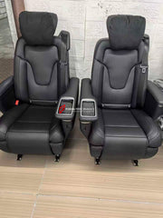 GENUINE OEM MERCEDES-BENZ LUXURY SEATS SET for MERCEDES BENZ V-CLASS EQV W447 

Material: Lugano Leather

Functions: Ventilation, heating, adjustments, Type-C charging, cup holders.

Part Number: A44894032009E43 A44894033009E43

For Extra Cost: Folding Tabel, Zero-Gravity mechanism.

NOTE: Professional installation is required.

CONTACT US FOR PRICING